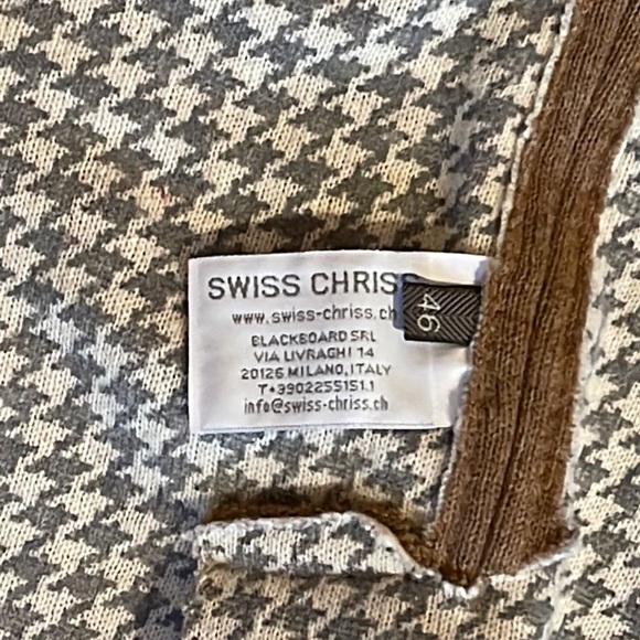 Swiss Chriss wool sweater jacket size L - Picture 8 of 10